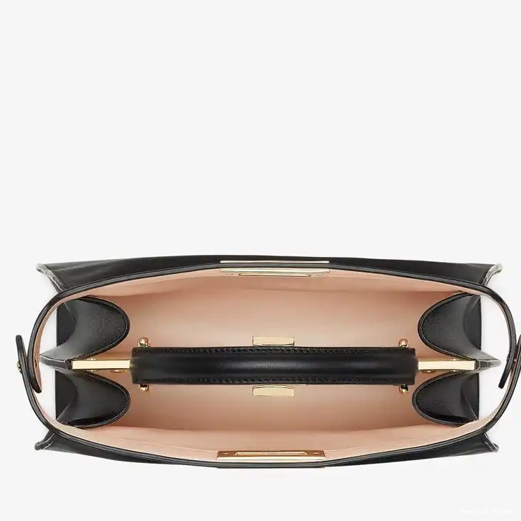 Vintage HOT ISeeU Bag Fendi Peekaboo Medium Nappa Laether In Black 0430
